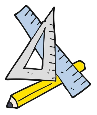 School Ruler and Pencil Transparent Background