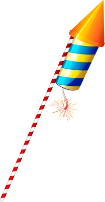Cracker PNG – Colorful & Celebratory Transparent Fireworks Designs