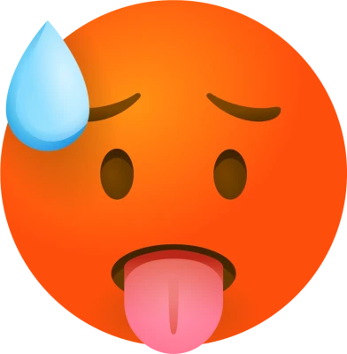 Sweating Face Emoji Free PNG
