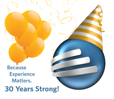30 Years Strong Anniversary Balloons Celebration Clipart