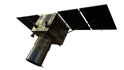 Gold Artificial Space Satellite Free PNG