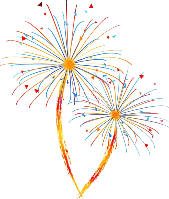 Cracker PNG – Colorful & Celebratory Transparent Fireworks Designs
