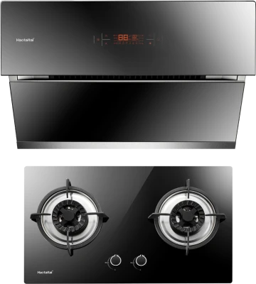 Modern Kitchen Extractor Hood And Gas Stove Free PNG