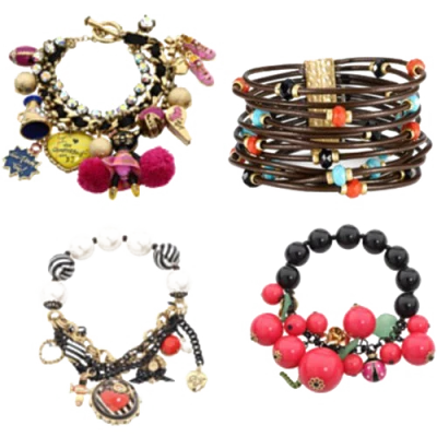 Fashion Beaded Charm Bracelets Jewelry Transparent Background