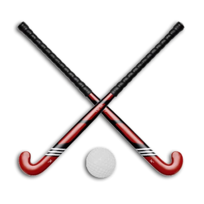 Crossed Field Hockey Sticks And Ball Free PNG