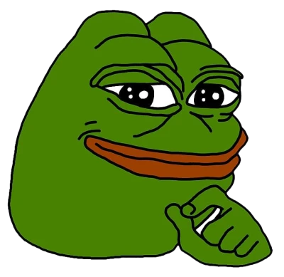 Pepe The Frog Thinking Meme Character Free PNG