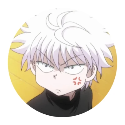 Anime Character Killua Zoldyck Angry Pout Clipart