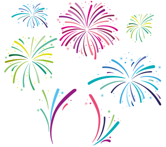 Cracker PNG – Colorful & Celebratory Transparent Fireworks Designs 12