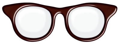 Brown Retro Cat Eye Glasses Frame Free PNG