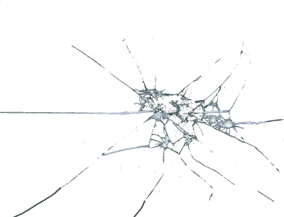 S Shattered Cracked Glass Texture Overlay Transparent Background