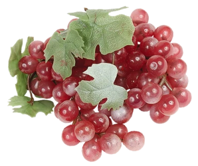Artificial Red Grapes Cluster Clipart