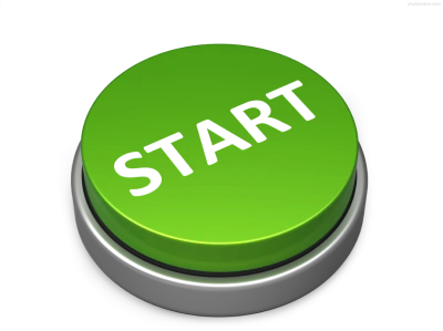 3D Green Start Button Free PNG