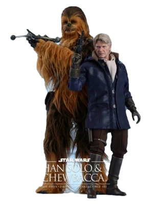Han Solo And Chewbacca Action Figures Clipart
