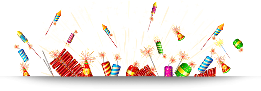 Cracker PNG – Colorful & Celebratory Transparent Fireworks Designs 20