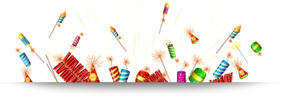 Cracker PNG – Colorful & Celebratory Transparent Fireworks Designs