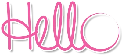 Pink Hello Script Text Sticker PNG Image