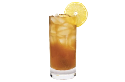 Glass Of Iced Tea With Lemon Transparent Background