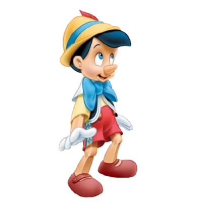 Disney Pinocchio Cartoon Character Transparent Background