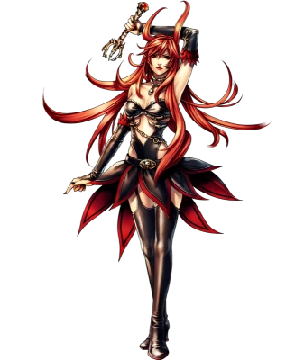 Anime Demon Girl Character PNG Image