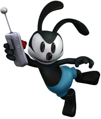Oswald The Lucky Rabbit Remote Transparent Background