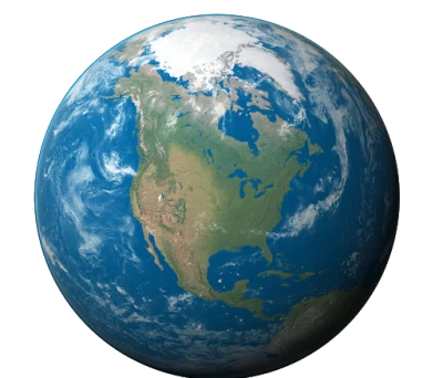 Earth Planet World View PNG