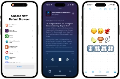 Apple iOS Screenshots Free PNG