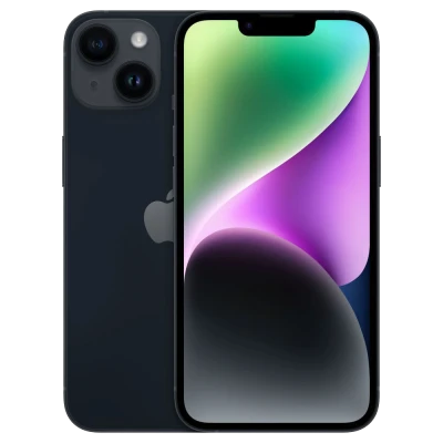 Black iPhone 14 Front and Back PNG