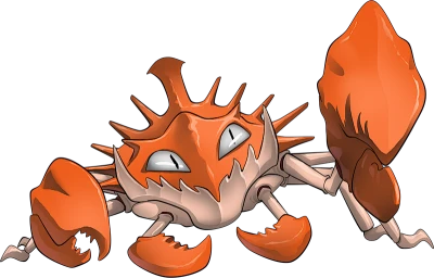 Kingler Pokemon Character Free PNG