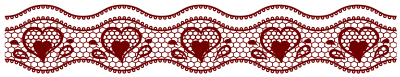 Lace Heart Border PNG