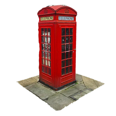 London Red Telephone Box PNG