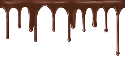 Melting Chocolate Drip Texture Clipart
