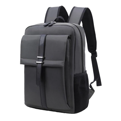 Grey Formal Business Backpack PNG Image