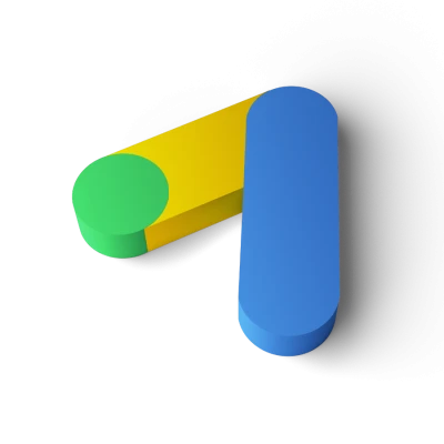 Google Ads 3D Isometric Logo Clipart