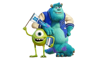 Monsters University Sulley and Mike Free PNG