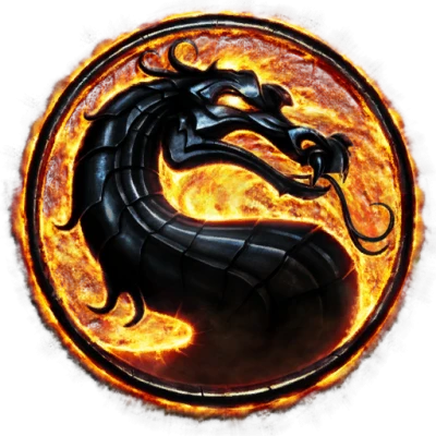 Mortal Kombat Fire Dragon Logo PNG Image