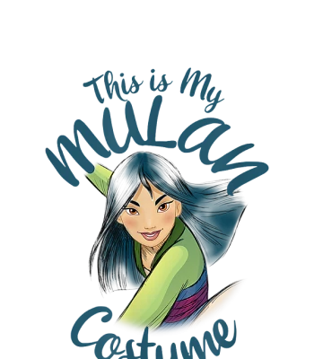 This is My Mulan Costume Typography Free PNG