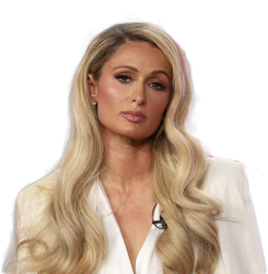 Paris Hilton Blonde Portrait Clipart