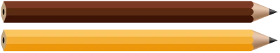 Two Wooden Pencils Clipart