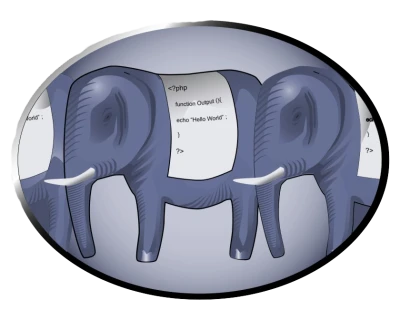PHP ElePHPant Recursive Logo Free PNG