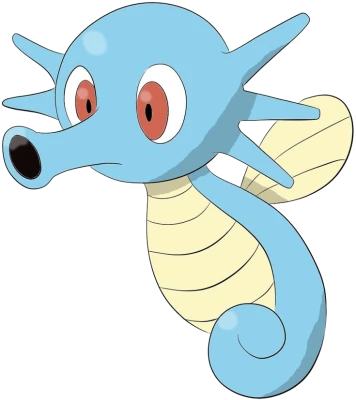 Horsea Pokemon Character Transparent Background