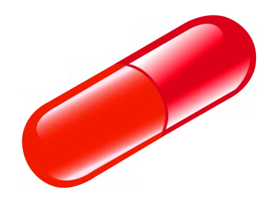 Red Pill Capsule Clipart