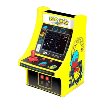 Pac Man Yellow Arcade Machine Free PNG