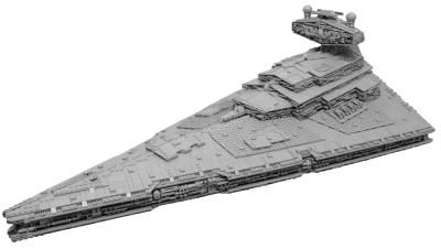 Grey LEGO Star Wars Star Destroyer Free PNG