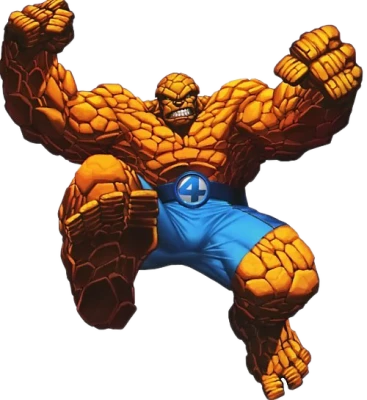 The Thing Fantastic Four Comic Character PNG Image