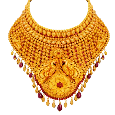 Traditional Gold Bridal Necklace Free PNG