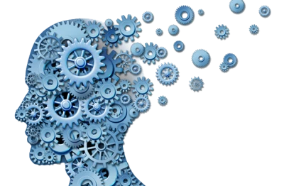 Human Brain Gears Concept PNG Image