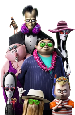 Addams Family Animated Movie Characters Free PNG