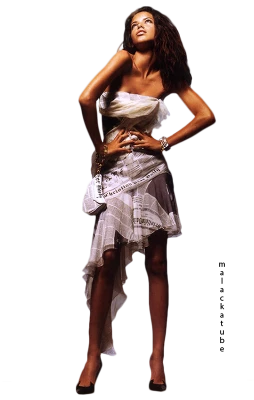 Fashion Model In Newspaper Dress PNG Image