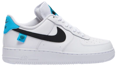 Nike Air Force 1 White Blue Sneakers PNG Image