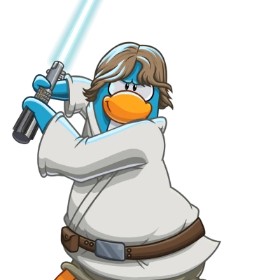 Club Penguin Luke Skywalker Jedi Free PNG